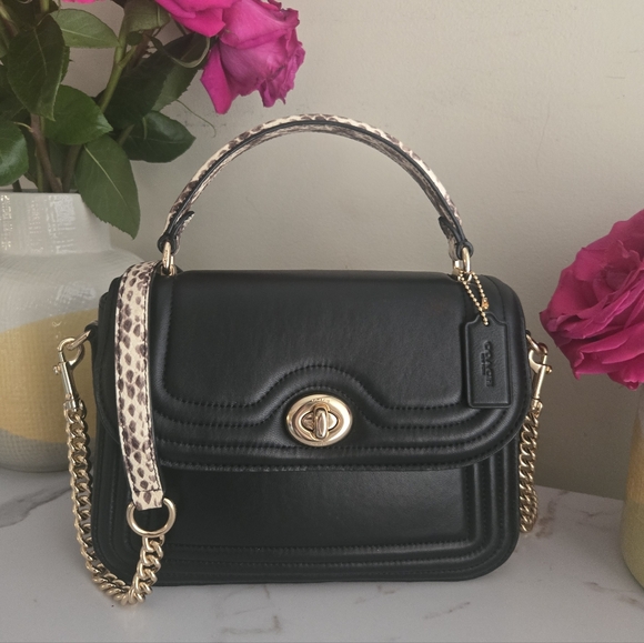 Coach Handbags - NWOT Coach Marlie Quilted Embossed Leather Top Handle Crossbody Bag